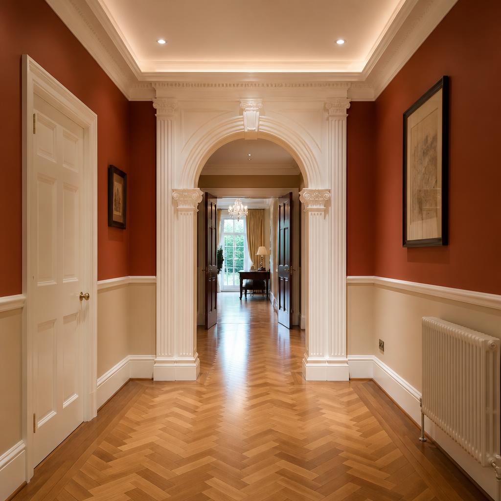 Grand P.O.P hallway archway